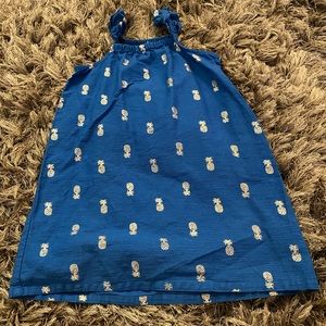 Child size blue pineapple dress